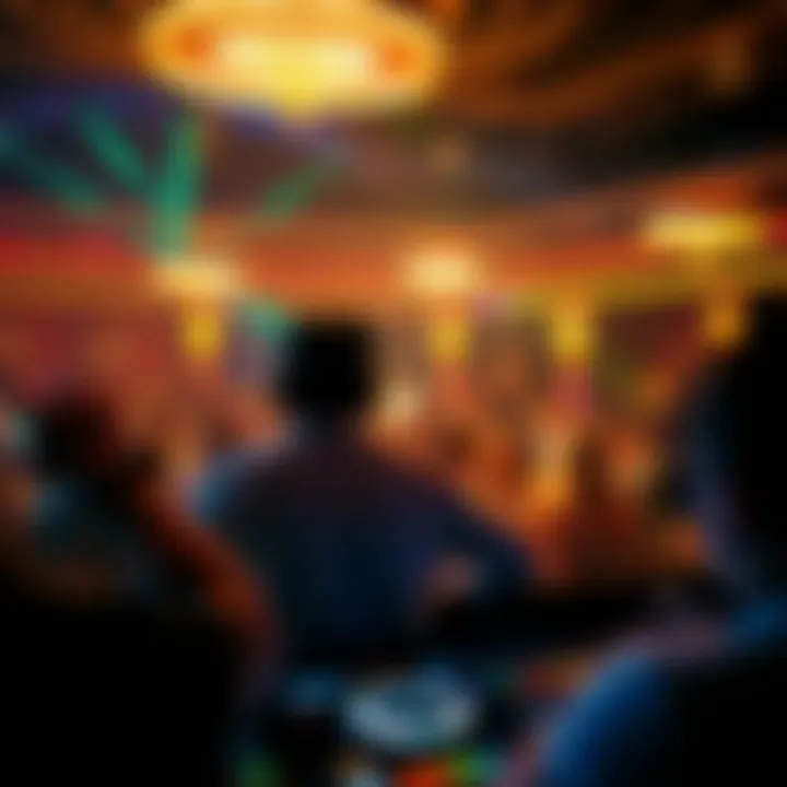 An exciting DJ performance at a renowned Las Vegas club, captivating the audience