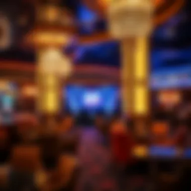 Luxuriously decorated lounge area in a Las Vegas club showcasing elegant design