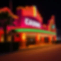 Colorful exterior of a Gulf Coast casino