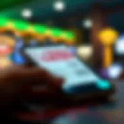 A digital lottery ticket on a smartphone screen