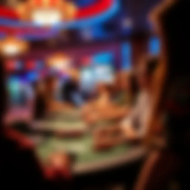 An enthusiastic audience engaging with a televised poker event.