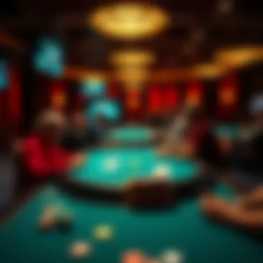 A timeline illustration depicting the evolution of televised poker.