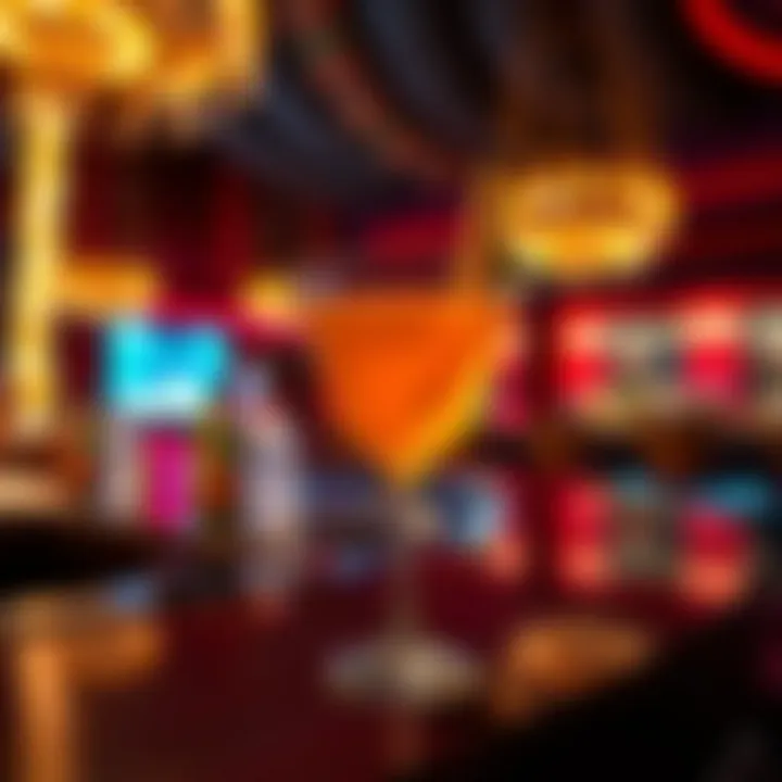 Cocktail presented elegantly at a stylish bar