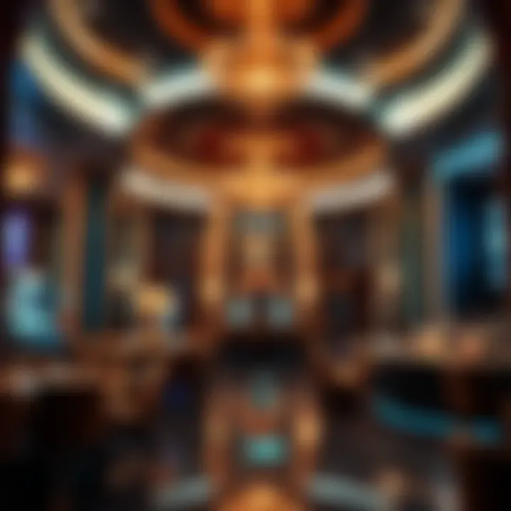 Luxurious club interior showcasing opulence