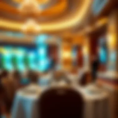 Elegant dining setting at Golden Nugget Downtown