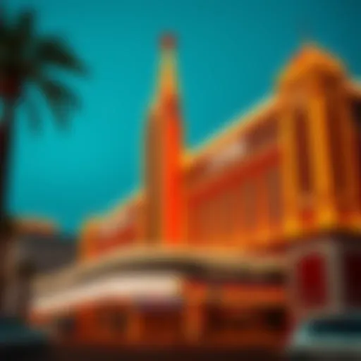 Exterior view of Golden Spike Casino showcasing its unique architecture