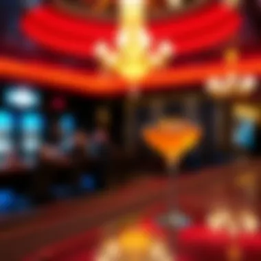 Signature cocktails served at the bar within Golden Spike Casino