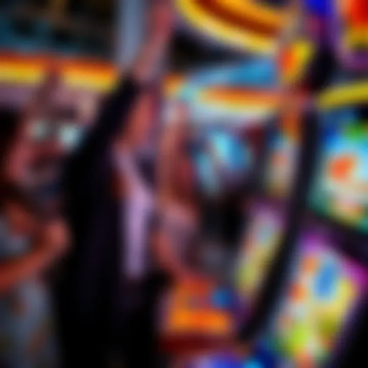 Celebrating Wins on Goldfish Slot Machine A group of excited players celebrating a win on the Goldfish slot machine