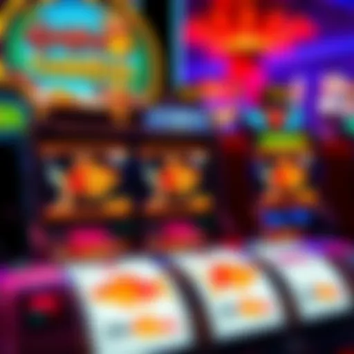 Colorful display of the Goldfish slot machine in a Las Vegas casino setting