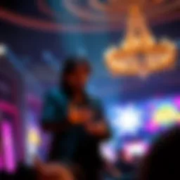 Criss Angel performing a mesmerizing magic trick on stage