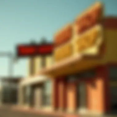 A striking view of an iconic Las Vegas pawn shop showcasing its unique exterior architecture