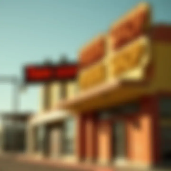 A striking view of an iconic Las Vegas pawn shop showcasing its unique exterior architecture