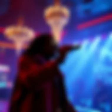 An artist performing live at The One Club stage