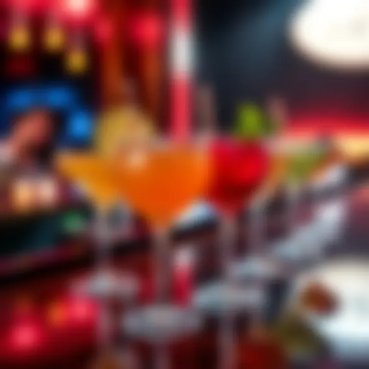 An array of signature cocktails served at The One Club