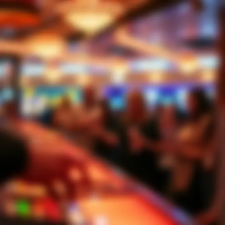 A captivating lottery drawing event in action