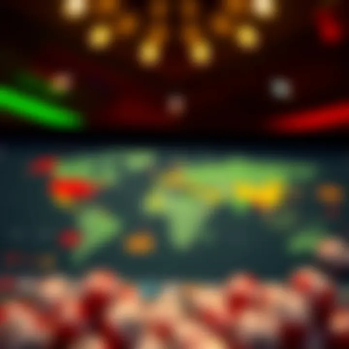 Global map showcasing different lottery regulations