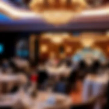 Elegant dining setup with stunning décor and ambient lighting