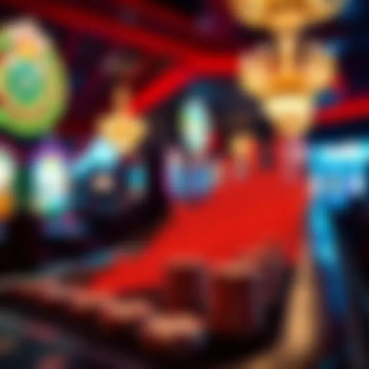 A graph illustrating trends in online gambling revenue