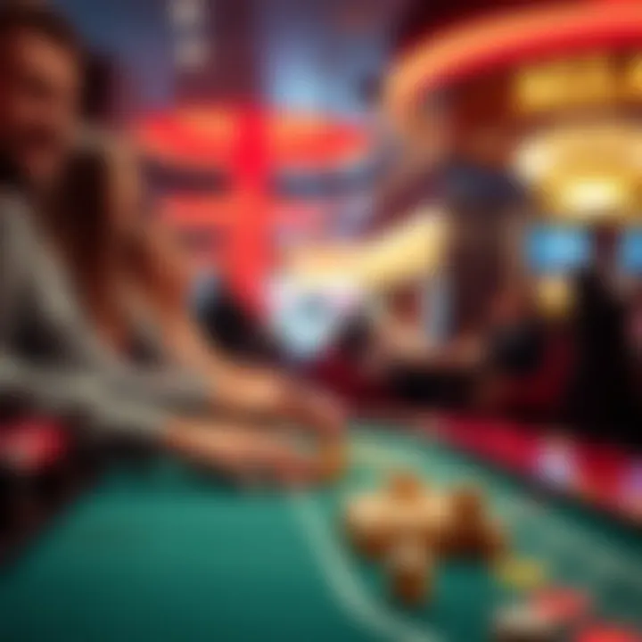 Futuristic depiction of technological advancements in gambling