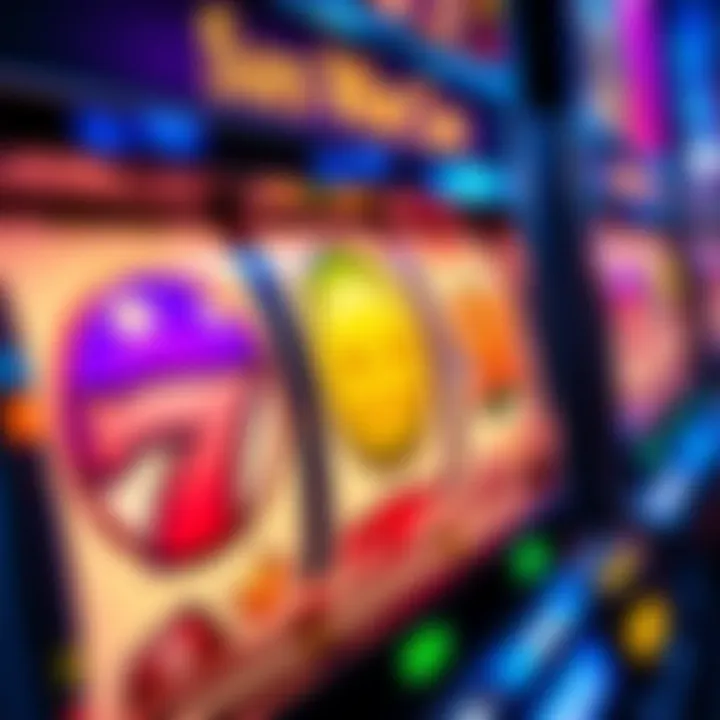 Detailed close-up of the Stars and Stripes slot machine showcasing the vibrant symbols