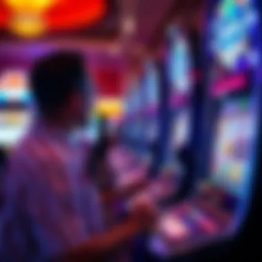 Gameplay scene depicting a player interacting with the Stars and Stripes slot