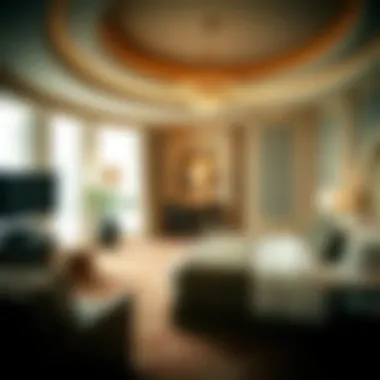 Luxurious interior of a suite in the Palace Tower