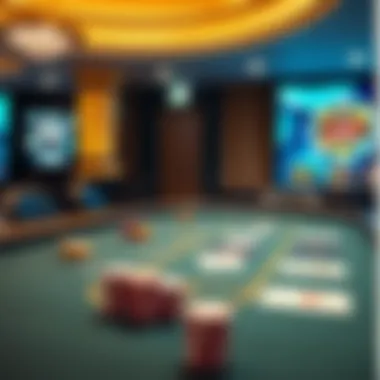 Diverse Game Options at a Virtual Poker Table A virtual poker table showcasing various game options