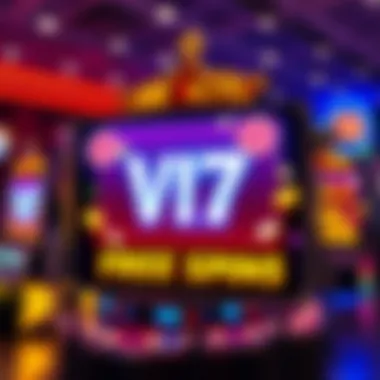 Illustration of free spins graphic with enticing rewards