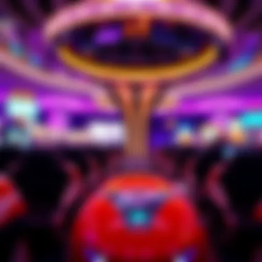 Captivating Virtual Reality Ride A breathtaking view of a virtual reality ride in Las Vegas, showcasing its captivating design and technology