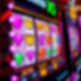 Close-up view of Wild Gems slot machine showcasing vibrant symbols