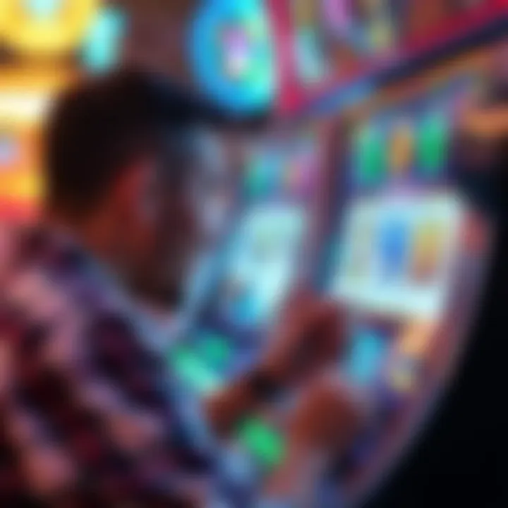 Player engaging with Wild Gems slot machine interface