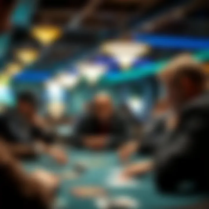 Players engaged in a thrilling poker game at Wind Creek Casino