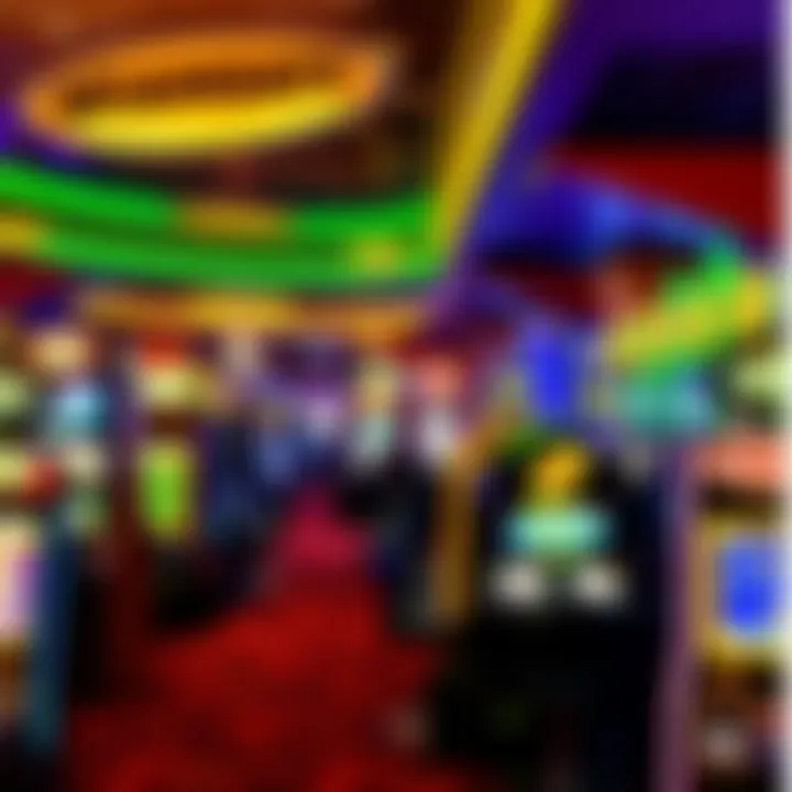 Vibrant gaming floor at Winstar Dallas filled with various games