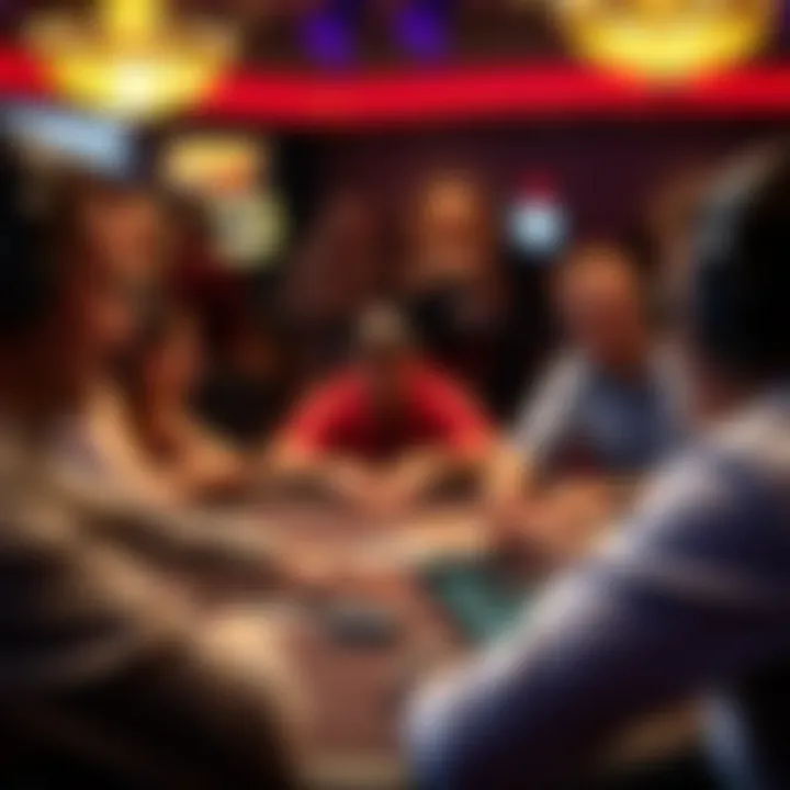 A dynamic multiplayer session in the World Poker Tour video game, emphasizing online connectivity.