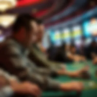 Participants engaged in intense gameplay at the WSOP