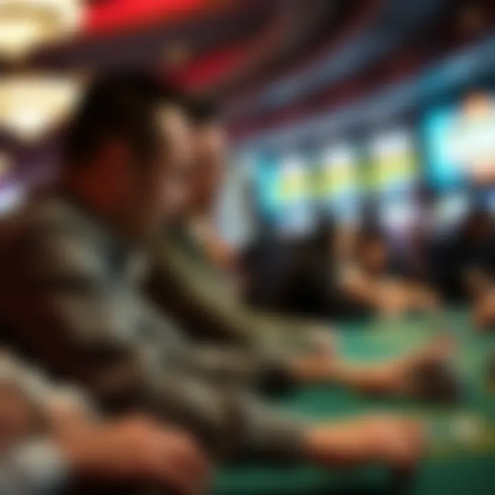 Participants engaged in intense gameplay at the WSOP