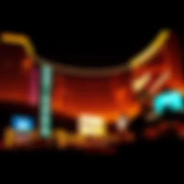 The iconic Wynn Las Vegas venue illuminated at night