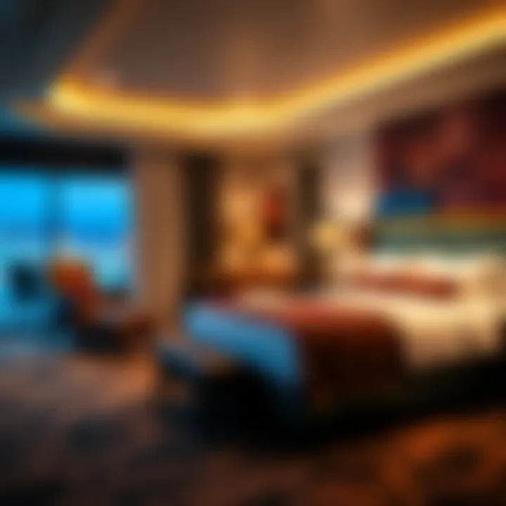 Comfortable hotel accommodations for a relaxing stay after gaming