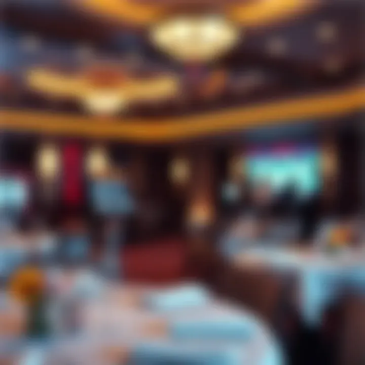 Exquisite dining space offering gourmet meals and a lively atmosphere