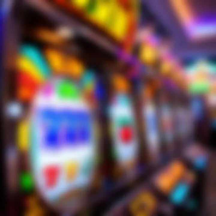 Double Win Slot Machine Graphics A captivating view of a double win slot machine showcasing vibrant graphics and symbols.