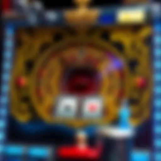 Intricate design of the Game King poker machine