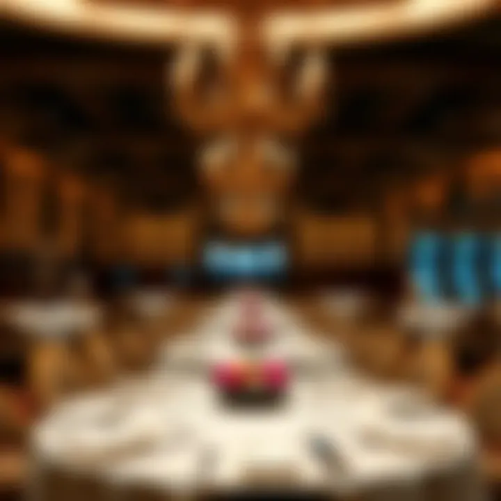 Elegant dining area within the casino