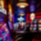 An artistic representation of diverse casino games