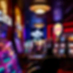 An artistic representation of diverse casino games