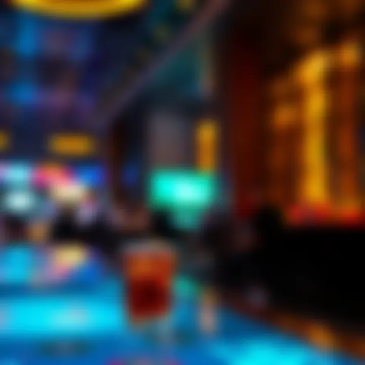 Ambiance of Happy Hour at Park MGM The lively ambiance of Park MGM during happy hour