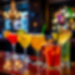 Vibrant cocktail selection showcasing unique drink options
