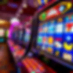 Vibrant slot game interface with colorful symbols