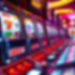 Detailed view of Hot Stuff slot machine gameplay