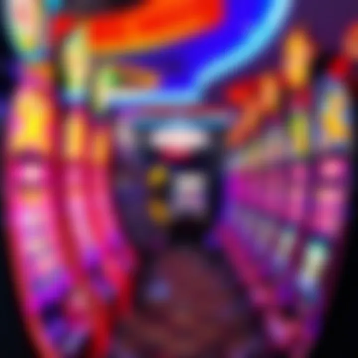 Vibrant Slot Machines in Las Vegas Colorful slot machine display