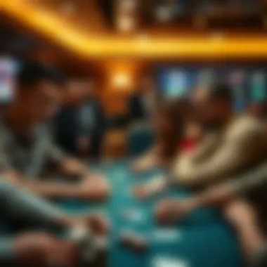 Engaged players enjoying a poker session